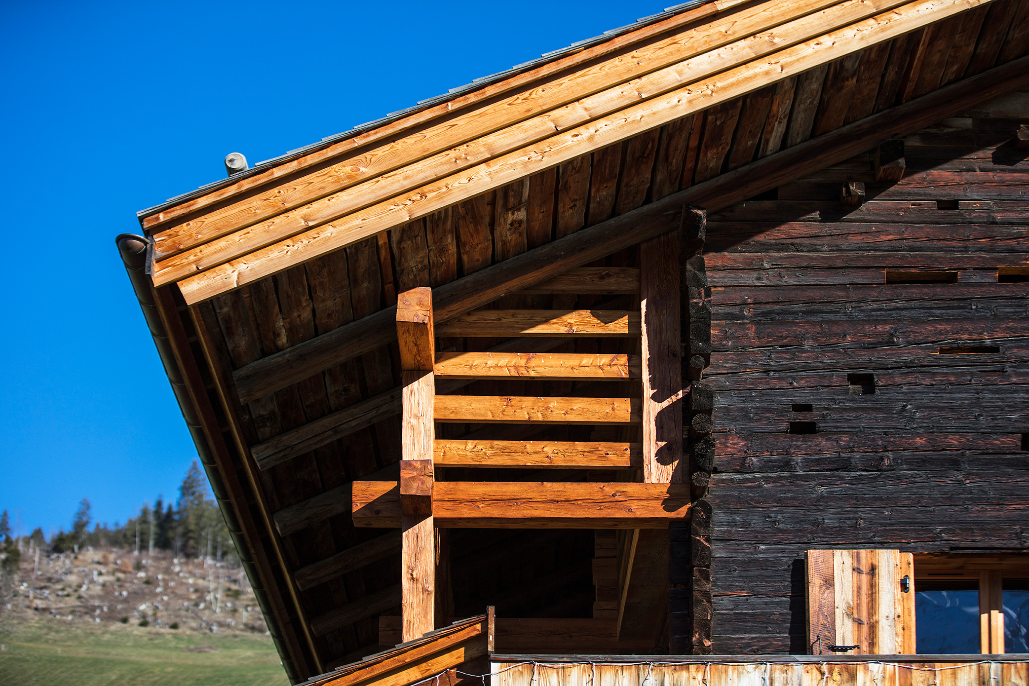 Chalet La Douceur outdoor in summer